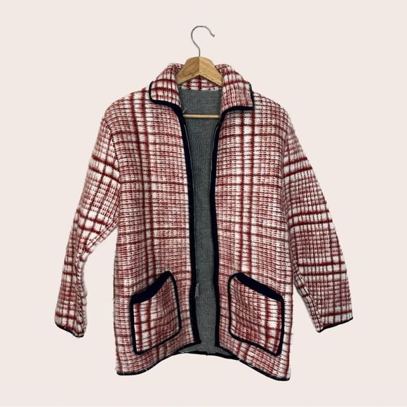 RARE vintage 1960’s all wool plaid jacket - Picture 5 of 6